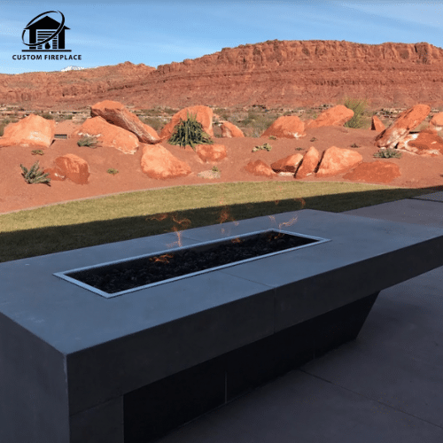 custom outdoor fireplaces in utah